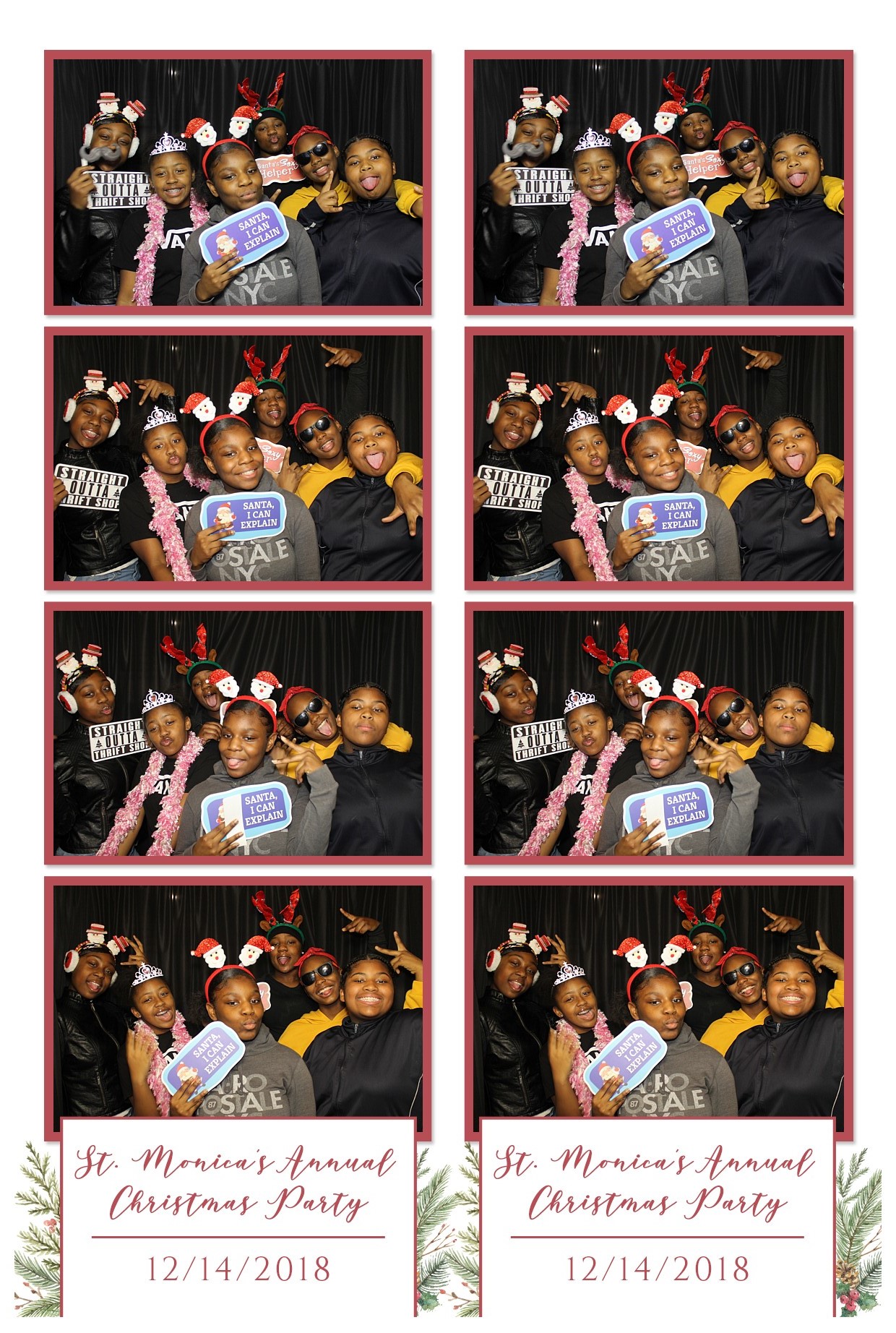 St Monica's Christmas Party 2018 | View more photos from the event at gallery.photoboothcincy.com/u/PhotoBoothCincy/St-Monicas-Christmas-Party-2018